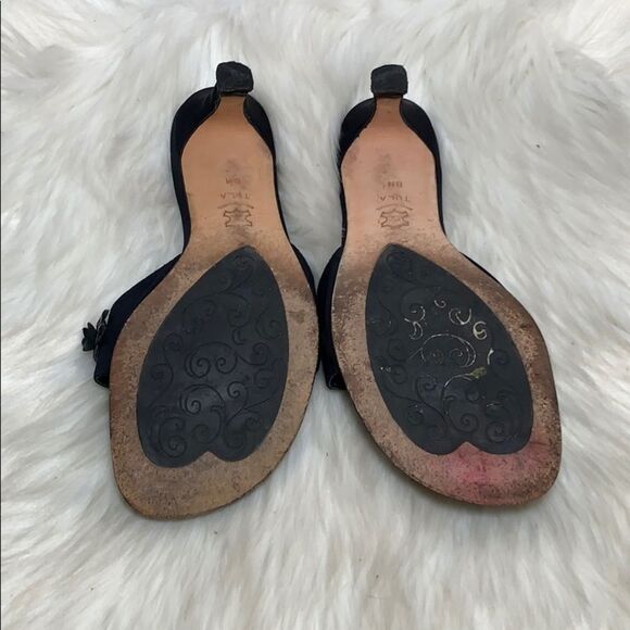 Brighton Black Mules with Embellished Detail - Picture 6 of 6